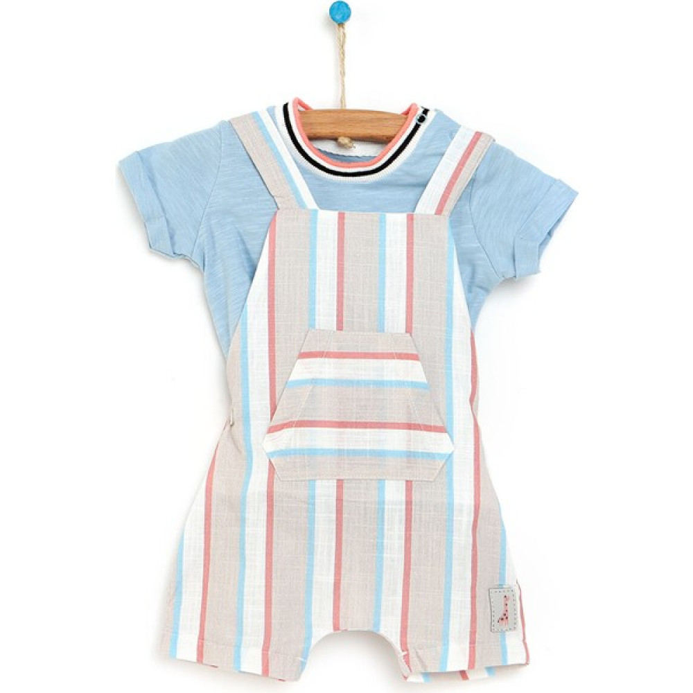 Cassiope Yenidoğan Colorful Giraffes Şort Salopet-Tshirt 2li Takım Erkek Bebek10 Bebek Giysi Takım Fiyatı