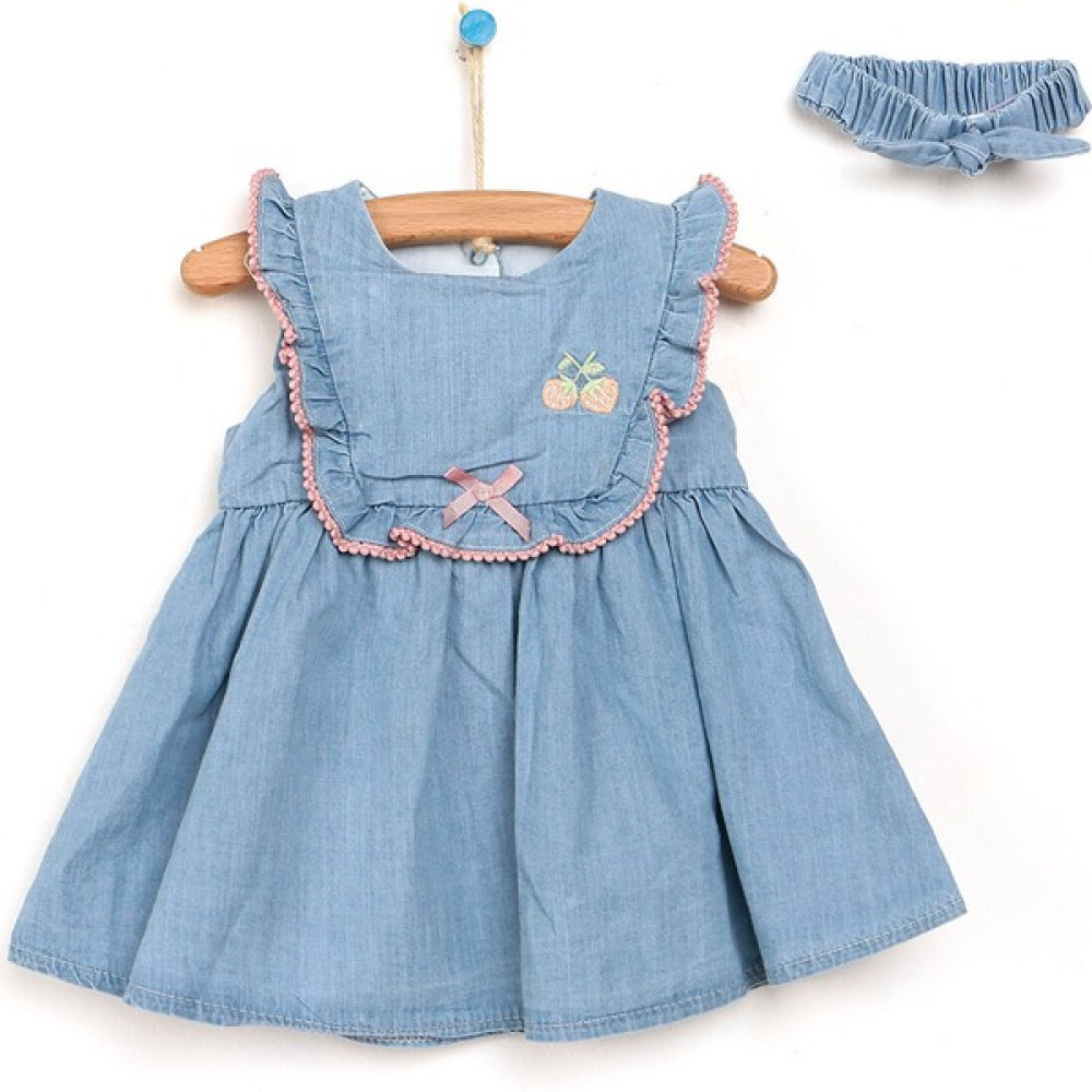 Cassiope Yenidoğan Strawberry Elbise-Bandana 2li Takım Kız Bebek Bebek Giysi Takım Fiyatı