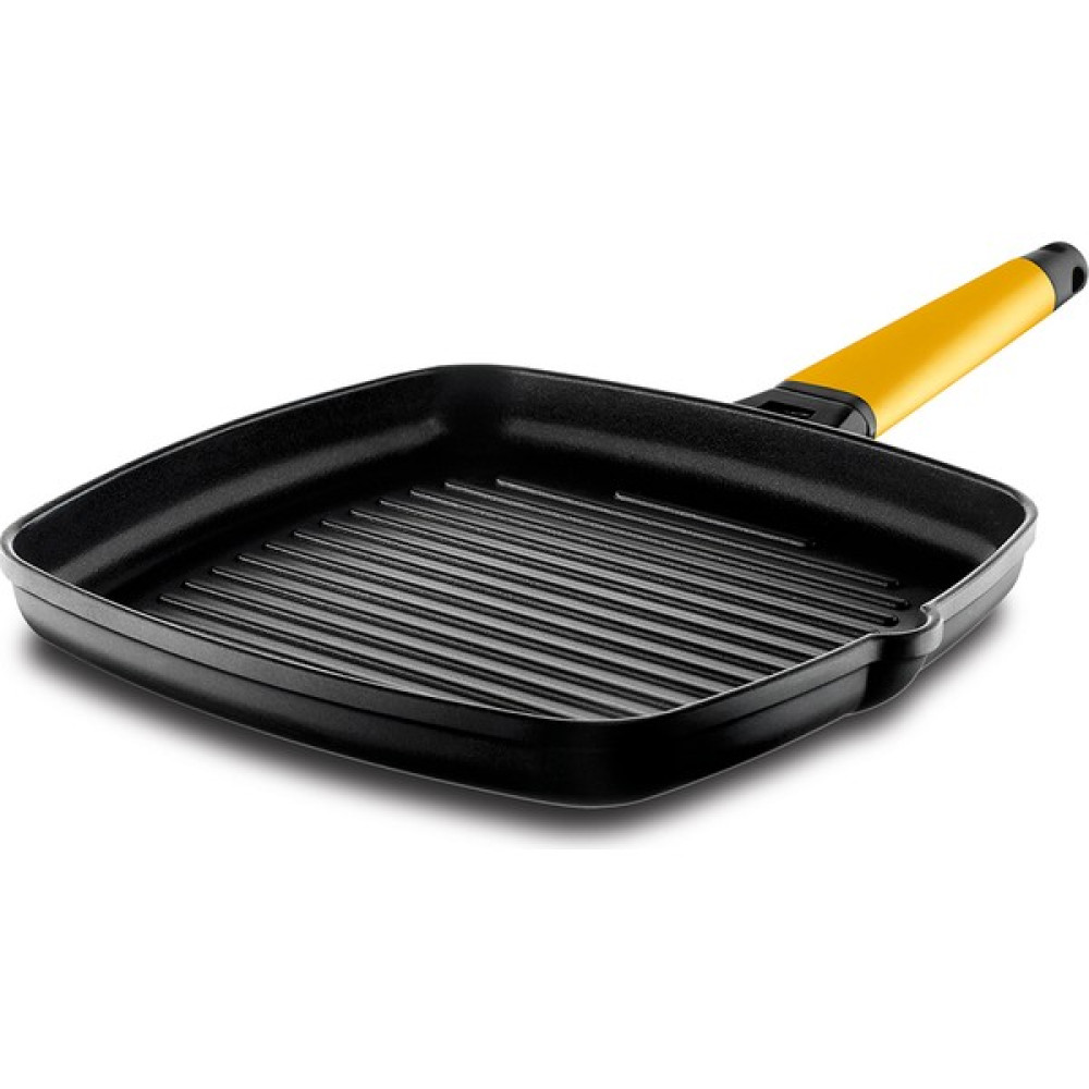 Castey Classic Izgara Kanallı Tava 27 cm - 1 - Gri Tavalar Fiyatı