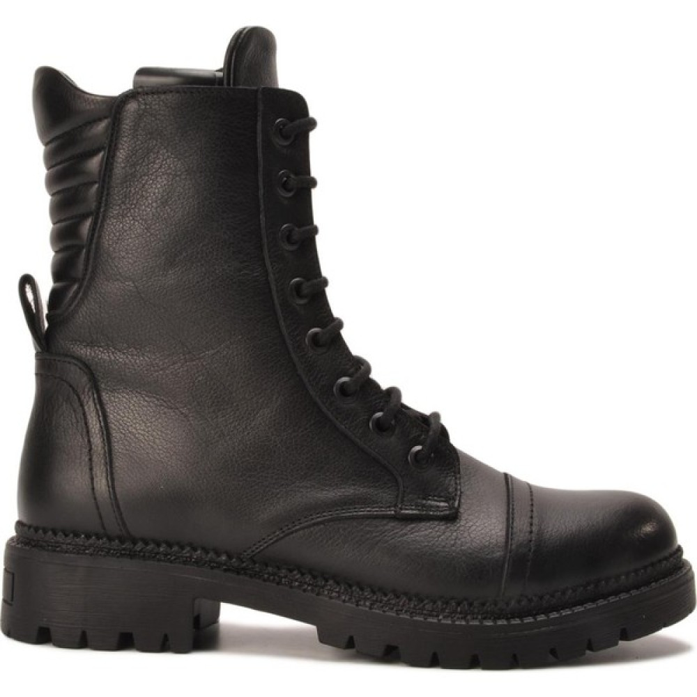Castle Black 52682-1 Siyah Fermuarlı Deri Kadın Postal Bot Kadın Botları Fiyatı