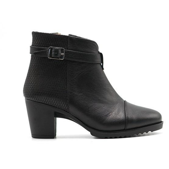 Castle Black 6840-1 Siyah Kadın Hakiki Deri Bot