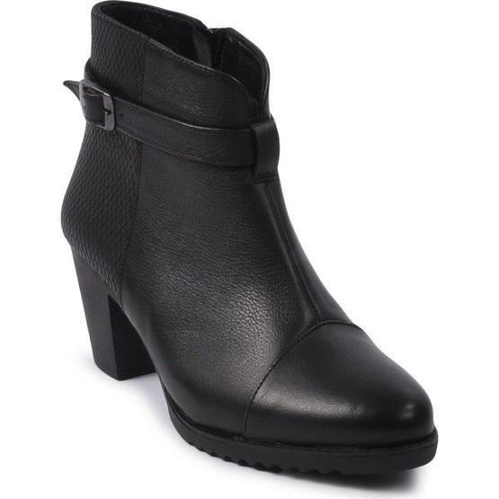 Castle Black 6840-1 Siyah Kadın Hakiki Deri Bot