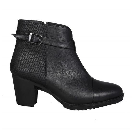 Castle Black 6840-1 Siyah Kadın Hakiki Deri Bot