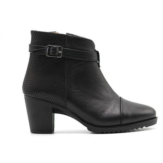 Castle Black 6840-1 Siyah Kadın Hakiki Deri Bot