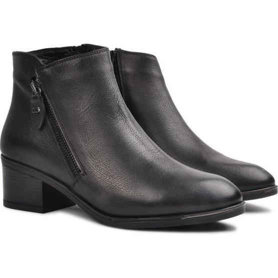 Castle Black 97503-1 Siyah Fermuarlı Kadın Bot