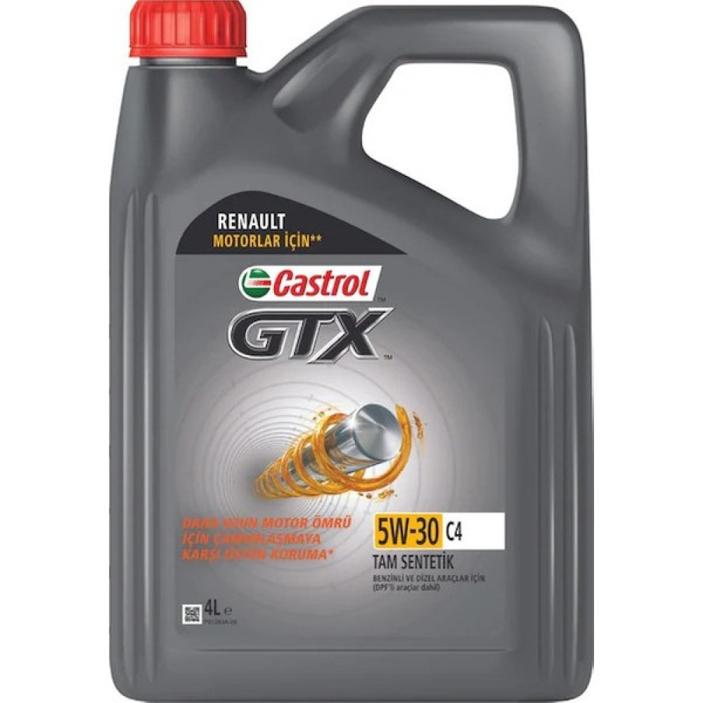 Castrol GTX 5W-30 C4 4 Litre Motor Yağı (Üretim Yılı: 2023) Oto Boyaları Fiyatı