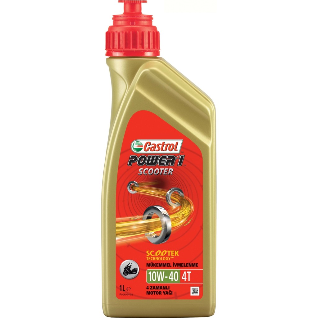 Castrol Power 1 Scooter 4T 10W-40 Tam Sentetik Motor Yağı 1 Litre (Üretim Yılı:2022) Scooter Fiyatı