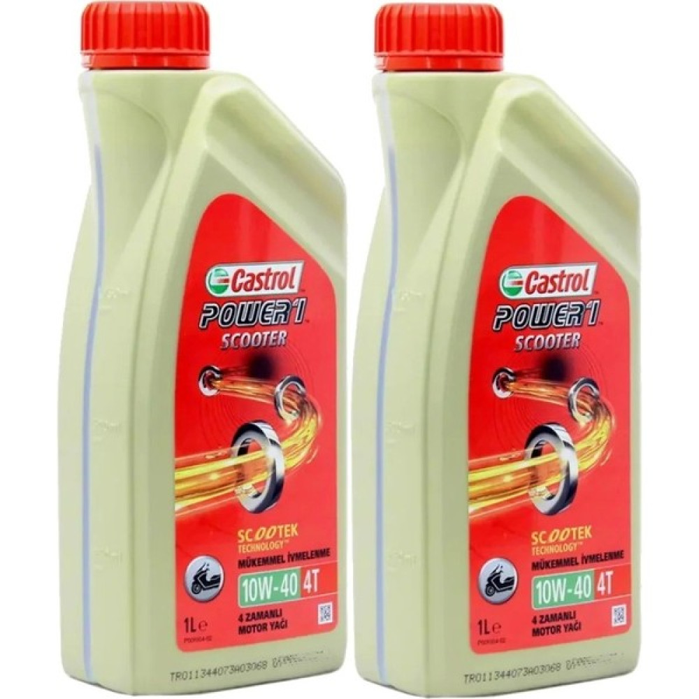 Castrol Yağ Castrol Power 1 Scooter 10W40 4t 1l (Üretim 18.07.2023) 2 Adet Oto Boyaları Fiyatı