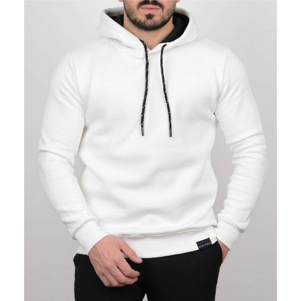 Casual Suit Erkek Beyaz Üç Iplik Şardonlu Pamuklu Kapüşonlu Sweatshirt Erkek Sweatshirt Fiyatı