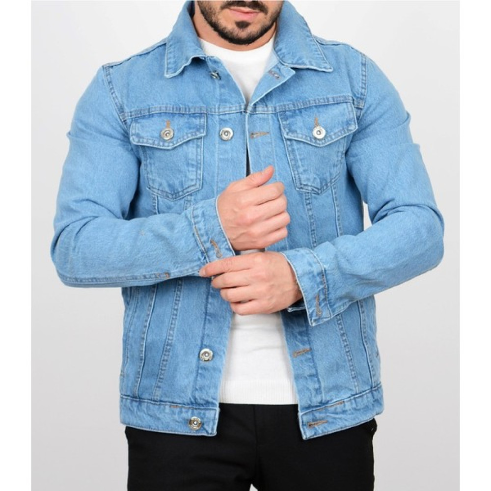Casual Suit Erkek Mavi Kot Ceket Erkek Ceket Fiyatı