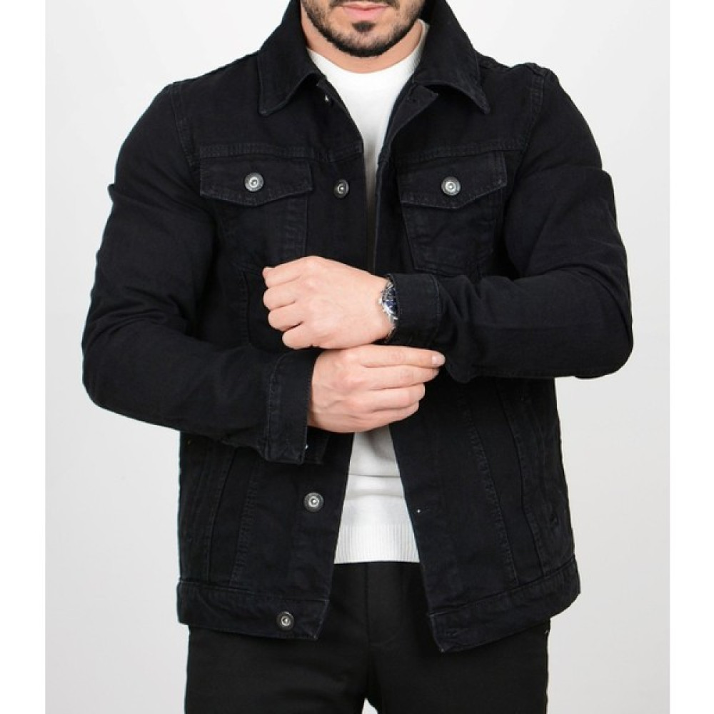 Casual Suit Erkek Siyah Kot Ceket Erkek Ceket Fiyatı