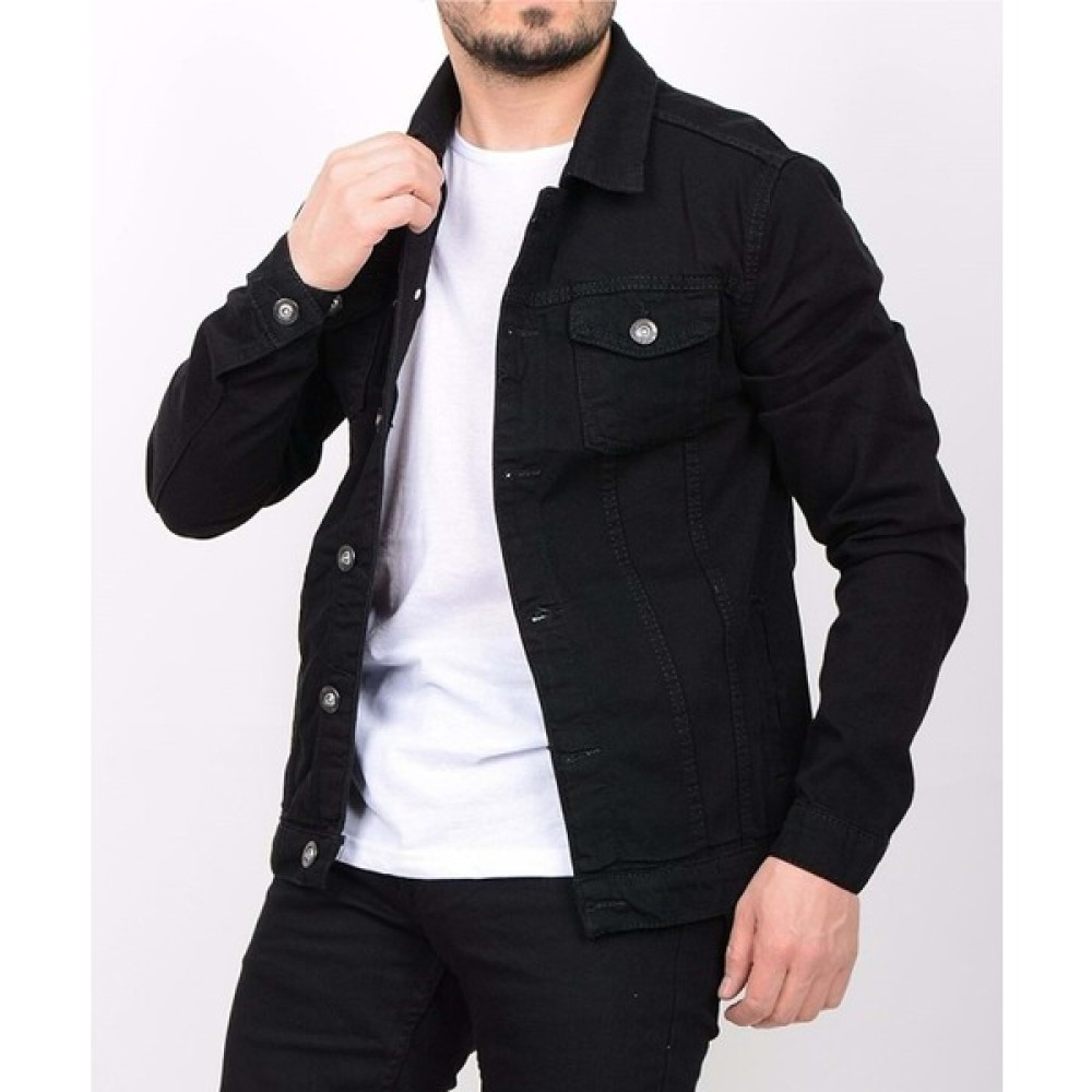 Casual Suit Erkek Siyah Slim Fit Kot Ceket Erkek Ceket Fiyatı