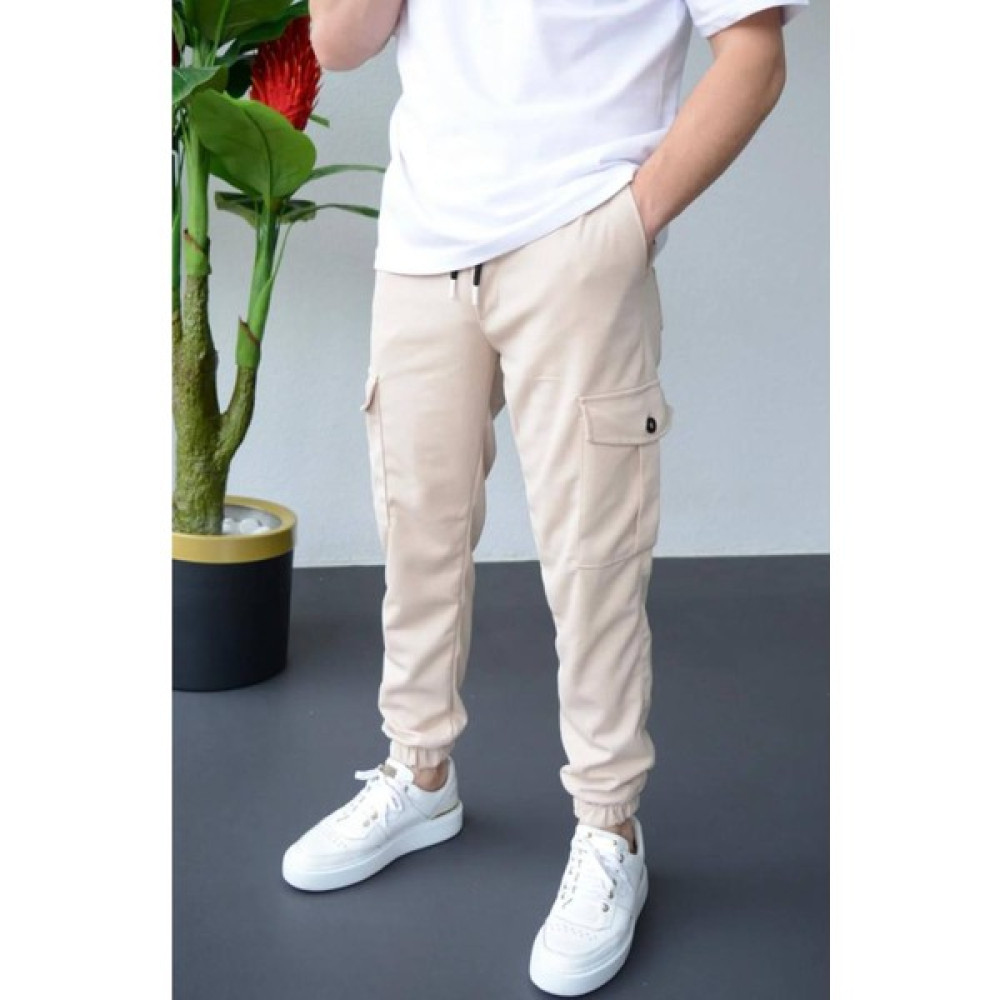 Casual Suit Erkek Slim Fit Yeşil Kargo Pantolon Erkek Pantolon Fiyatı