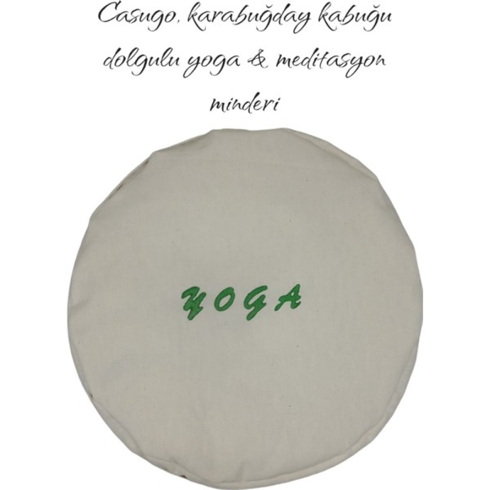 Casugo Yoga Minderi Meditasyon Minderi - Karabuğday Kabuğu Dolgulu Yeşil Baskılı Oto Boyaları Fiyatı