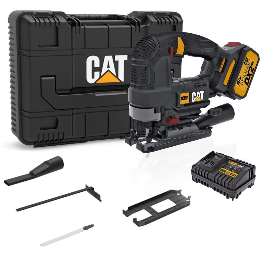CAT DX51 18Volt/4.0Ah Li-İon Tek Akülü Profesyonel Kömürsüz Dekupaj Testere Oto, Bahçe, Yapı Market Fiyatı