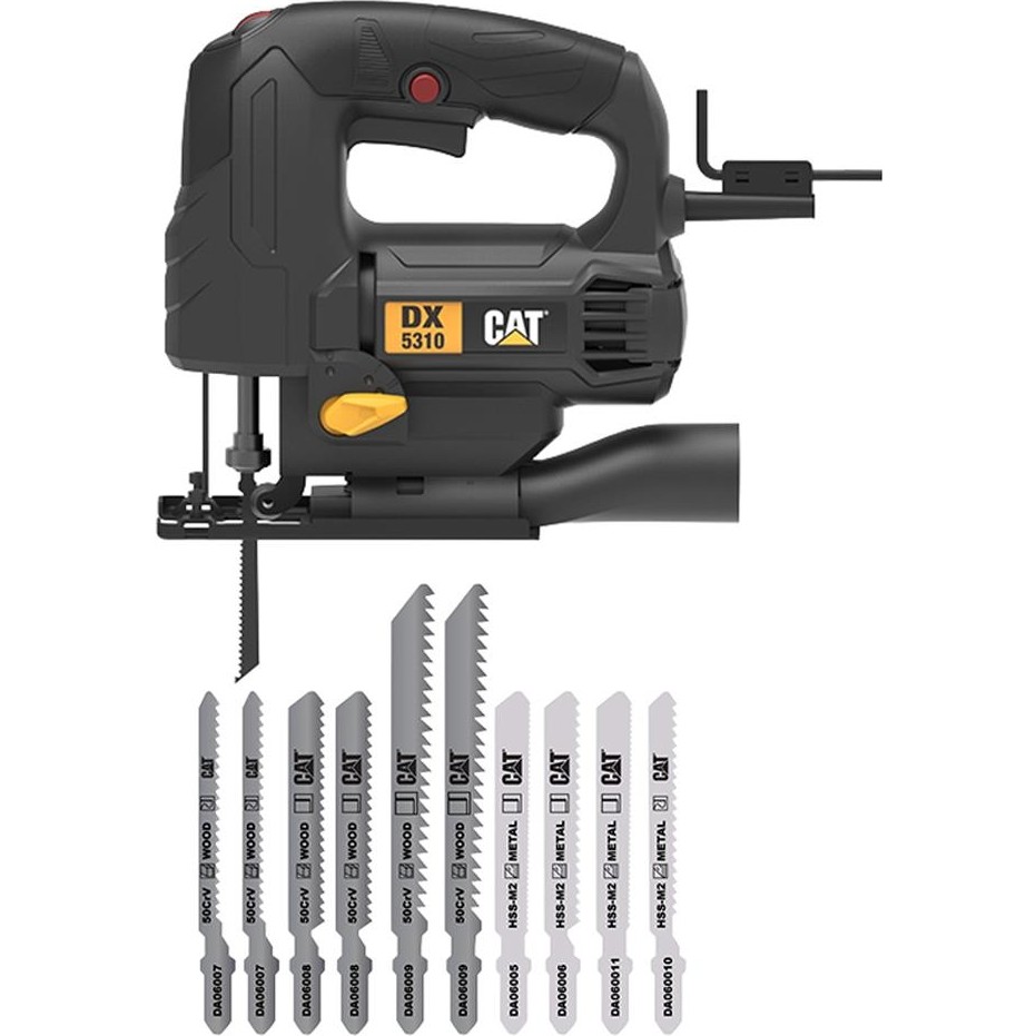 Cat DX5310 550WATT Profesyonel Devir Ayarlı Dekupaj Testere + DA06901 10 Parça Testere Ucu Dekupaj Testere Fiyatı
