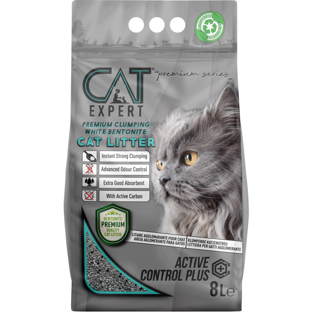 CAT EXPERT Kedi Kumu Active Control Plus Aktif Karbonlu Topaklanan Ve Koku Hapseden Tozsuz 8 Lt Evcil Hayvan Ürünleri Fiyatı