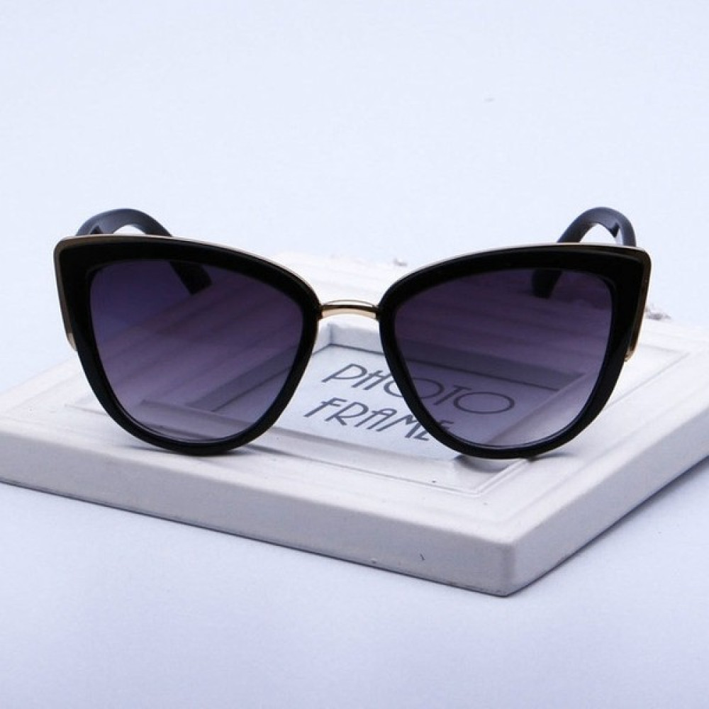 Cat Eye UV400 Sunglar Siyah(Yurt Dışından) - Siyah Unisex Güneş Gözlükleri Fiyatı