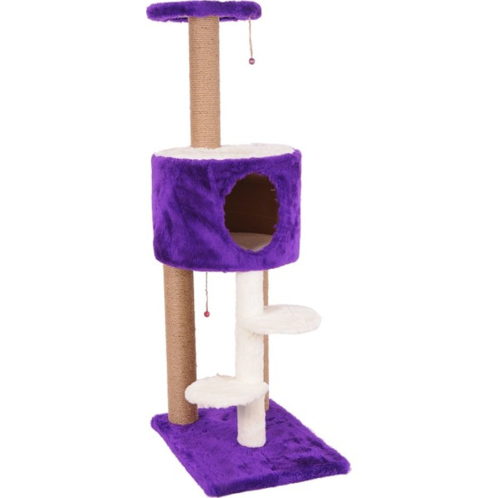 Cat Hause Kedi Tırmalama Platformlu S7 Mor 128 cm Evcil Hayvan Ürünleri Fiyatı