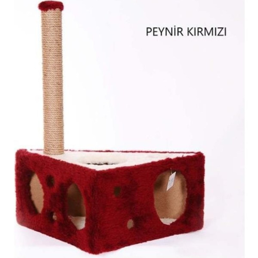 Cat Hause Y04 Peynir Şeklinde Kedi Tırmalama Evi Kırmızı 67 cm Evcil Hayvan Ürünleri Fiyatı