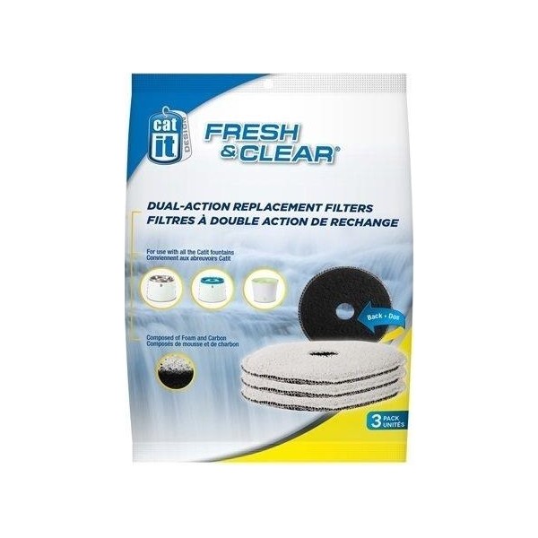 Cat İt 50057 Fresh Clear Su Sebili Karbon Filtre 3lü Paket Evcil Hayvan Ürünleri Fiyatı