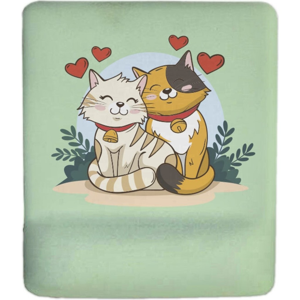 Cat Love Bilek Destekli Mouse Pad - Renkli Mouse Pad Fiyatı