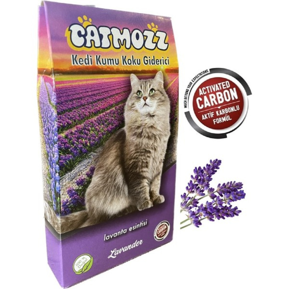 Cat Mozz Catmozz Lavander Aktif Karbon Kedi Kumu Lavantalı Koku Giderici Extra Koku Kontrolü Topaklanma 30 gr - Mor Evcil Hayvan Ürünleri Fiyatı