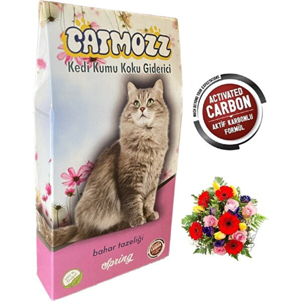 Cat Mozz Catmozz Spring Aktif Karbonlu Kedi Kumu Bahar Koku Giderici Extra Koku Kontrolü Topaklanma 30 gr - Pembe Evcil Hayvan Ürünleri Fiyatı