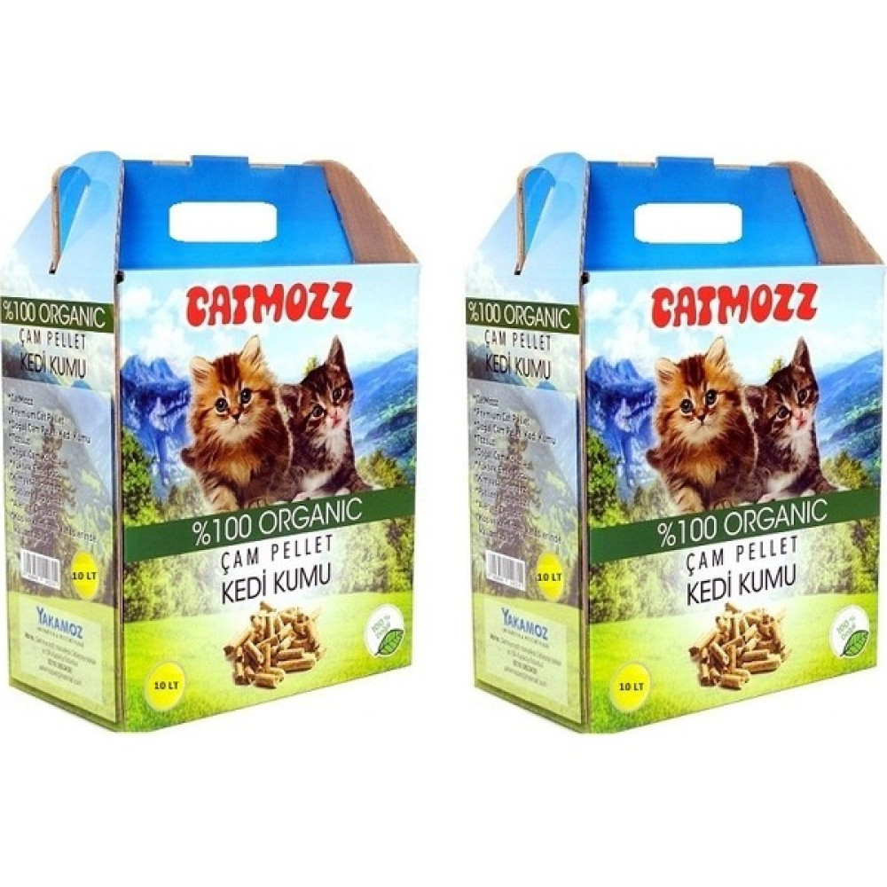 Cat Mozz Doğal Organik Çam Peleti Kedi Kumu 10 Lt x 2 Adet Evcil Hayvan Ürünleri Fiyatı