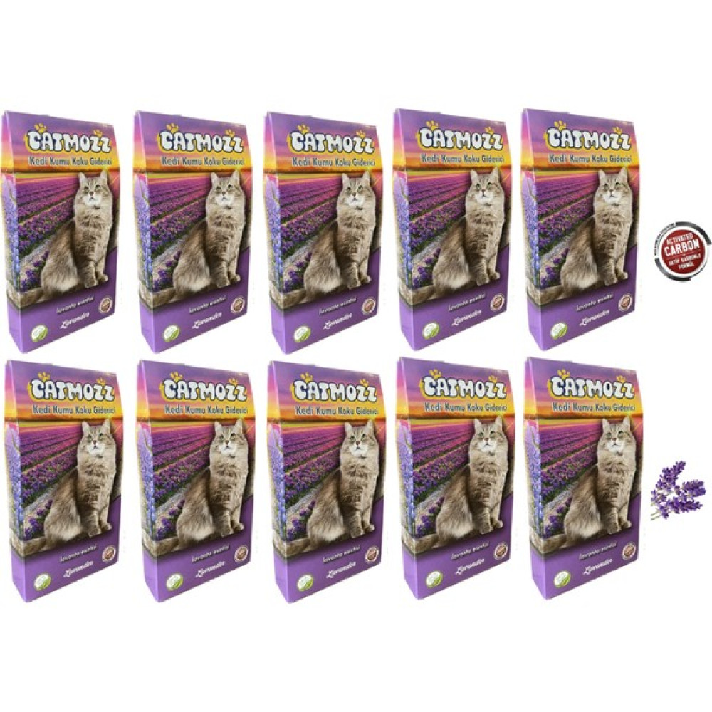 Cat Mozz Lavander Aktif Karbon Kedi Kumu Lavantalı Koku Giderici Koku Kontrolü Topaklanma 30 gr x 10 Adet Evcil Hayvan Ürünleri Fiyatı