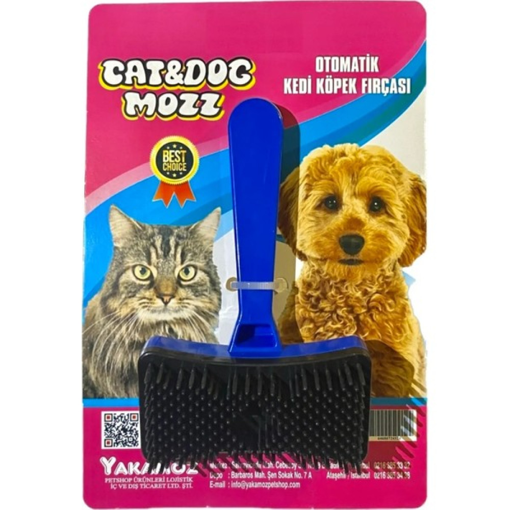 Cat Mozz Otomatik Tek Tuşla Kolay Temizlenebilen Kedi Köpek Fırça Tarağı - Mavi Evcil Hayvan Ürünleri Fiyatı