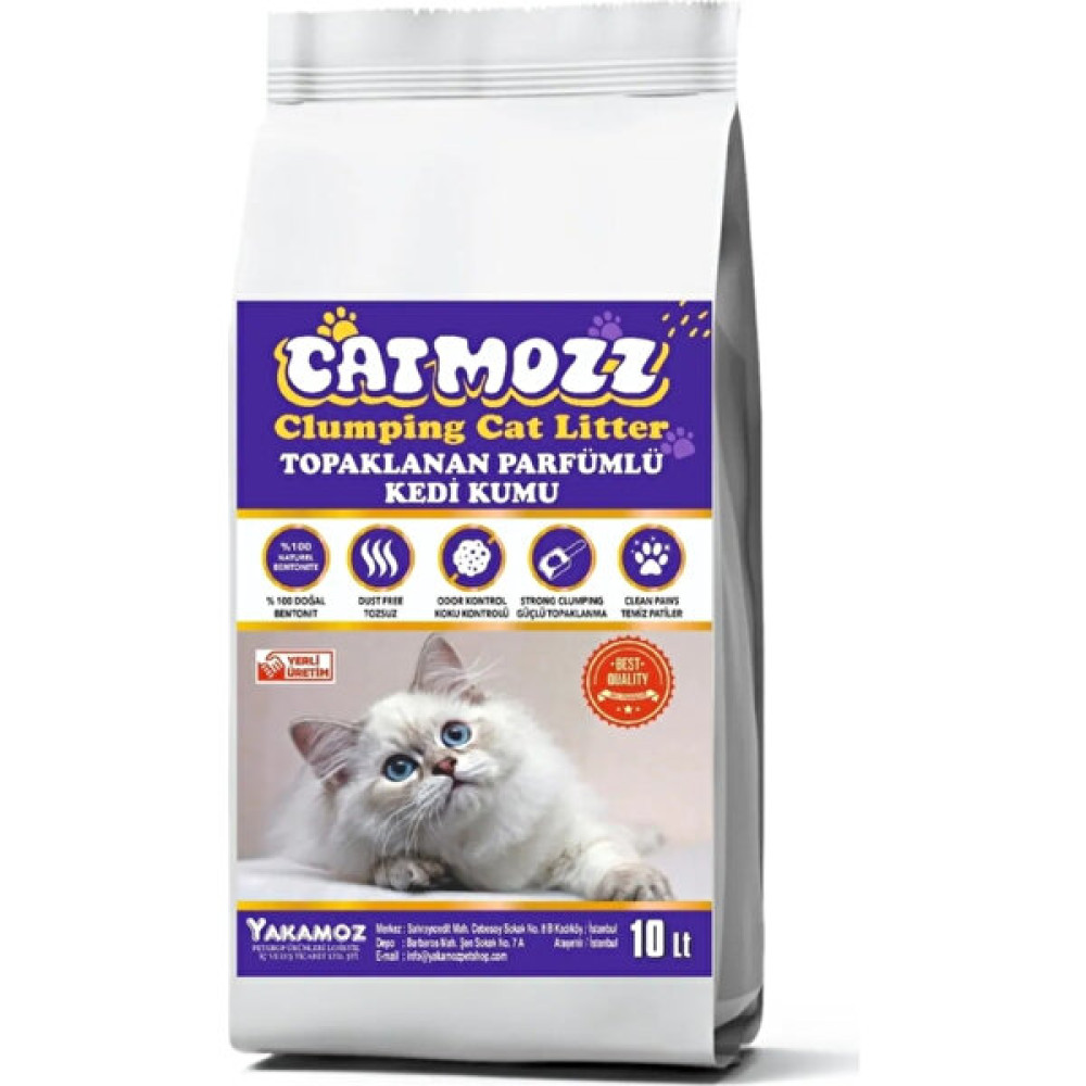 Cat Mozz Premium Topaklanan Ince Taneli Özel Parfümlü Bentonit Kedi Kumu 10 Lt Evcil Hayvan Ürünleri Fiyatı