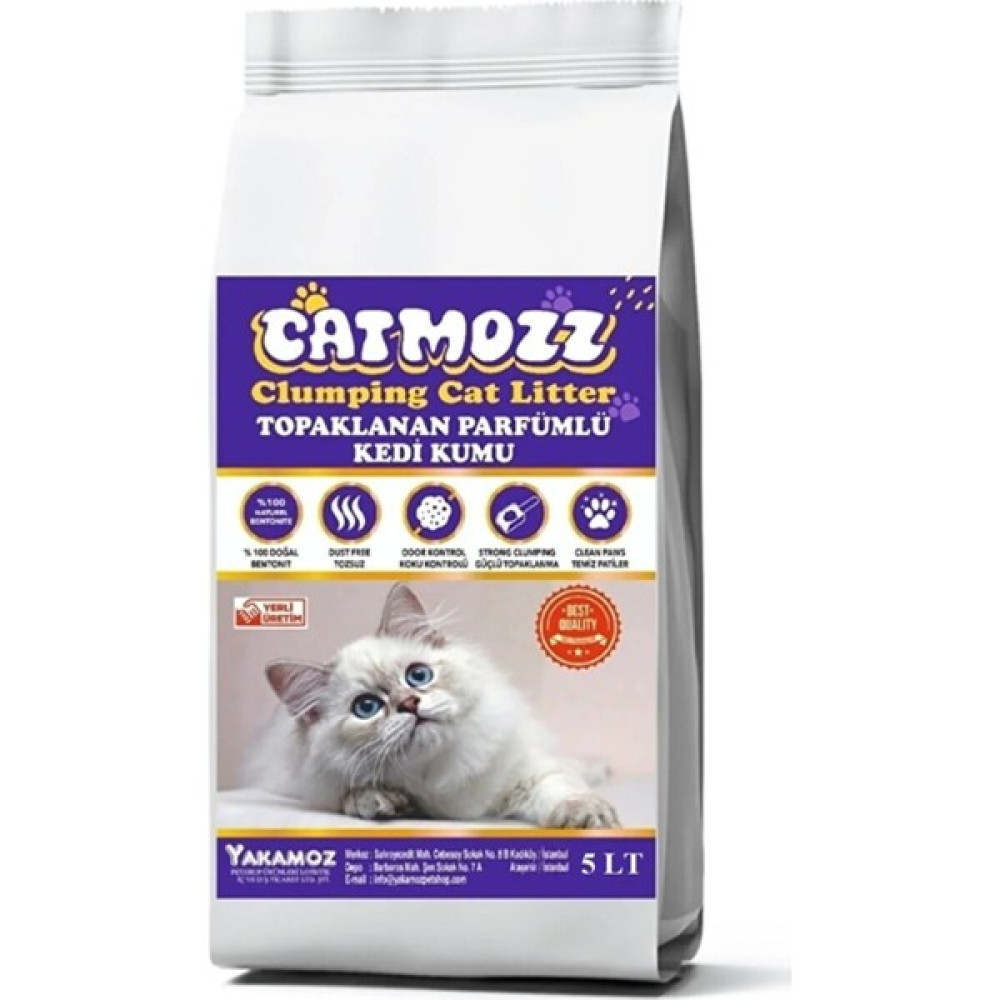 Cat Mozz Premium Topaklanan Özel Parfümlü Bentonit Kedi Kumu 5 Lt Evcil Hayvan Ürünleri Fiyatı