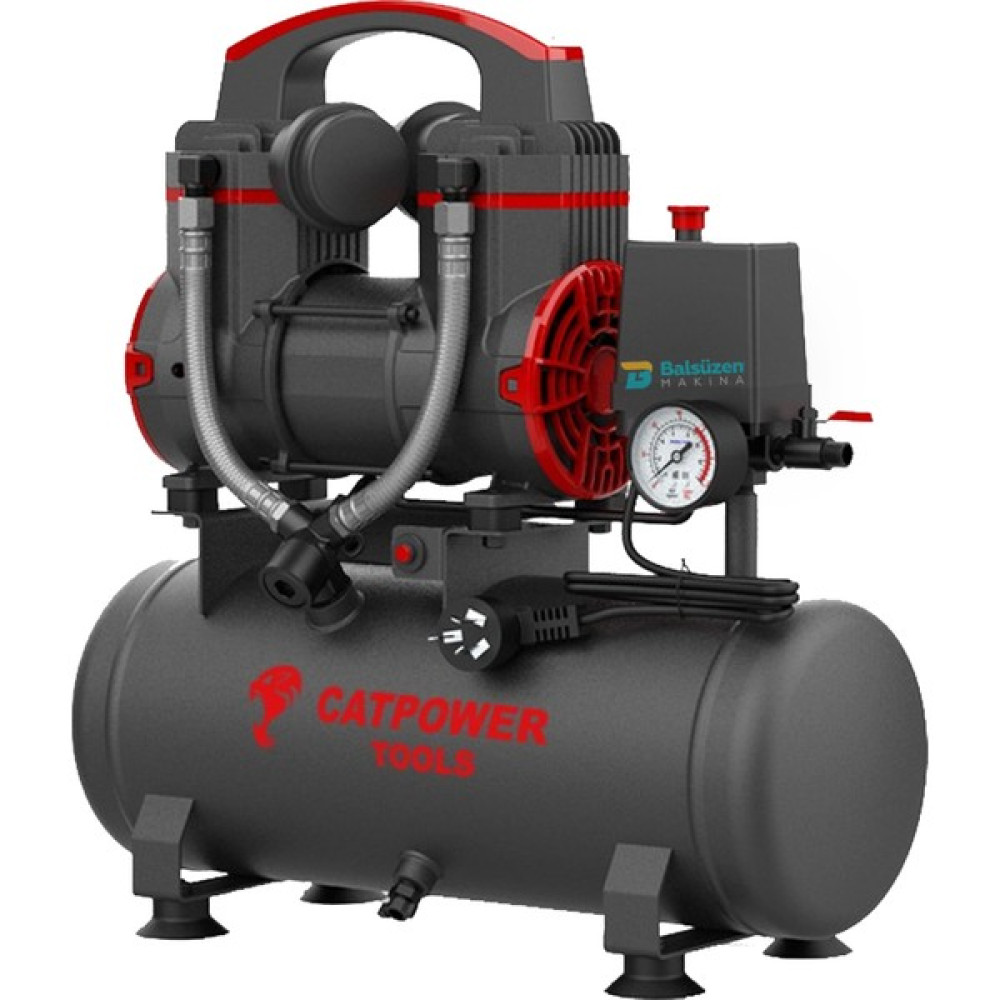 Cat Power 1110 Sessiz Yağsız Hava Kompresörü 8 Litre Hava Kompresörü Fiyatı