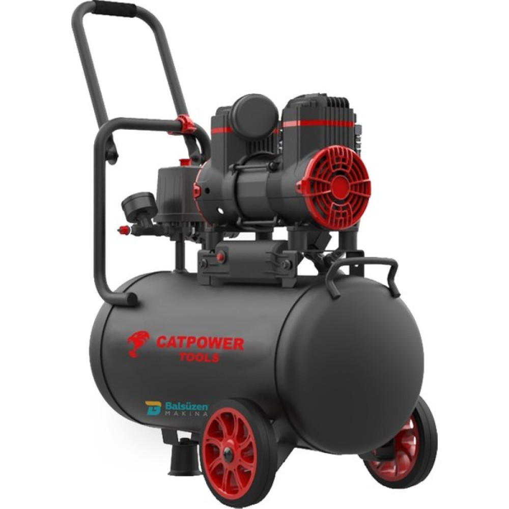 Cat Power 1126 Tekerlekli Sessiz Yağsız Hava Kompresörü 24 Litre Hava Kompresörü Fiyatı