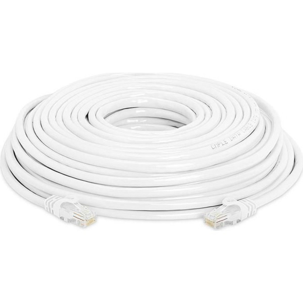 Cat6 Ethernet Internet Lan Network Patch Kablo - Fabrikasyon 30 Metre - Beyaz - 30 m Ağ / Network Kablosu Fiyatı