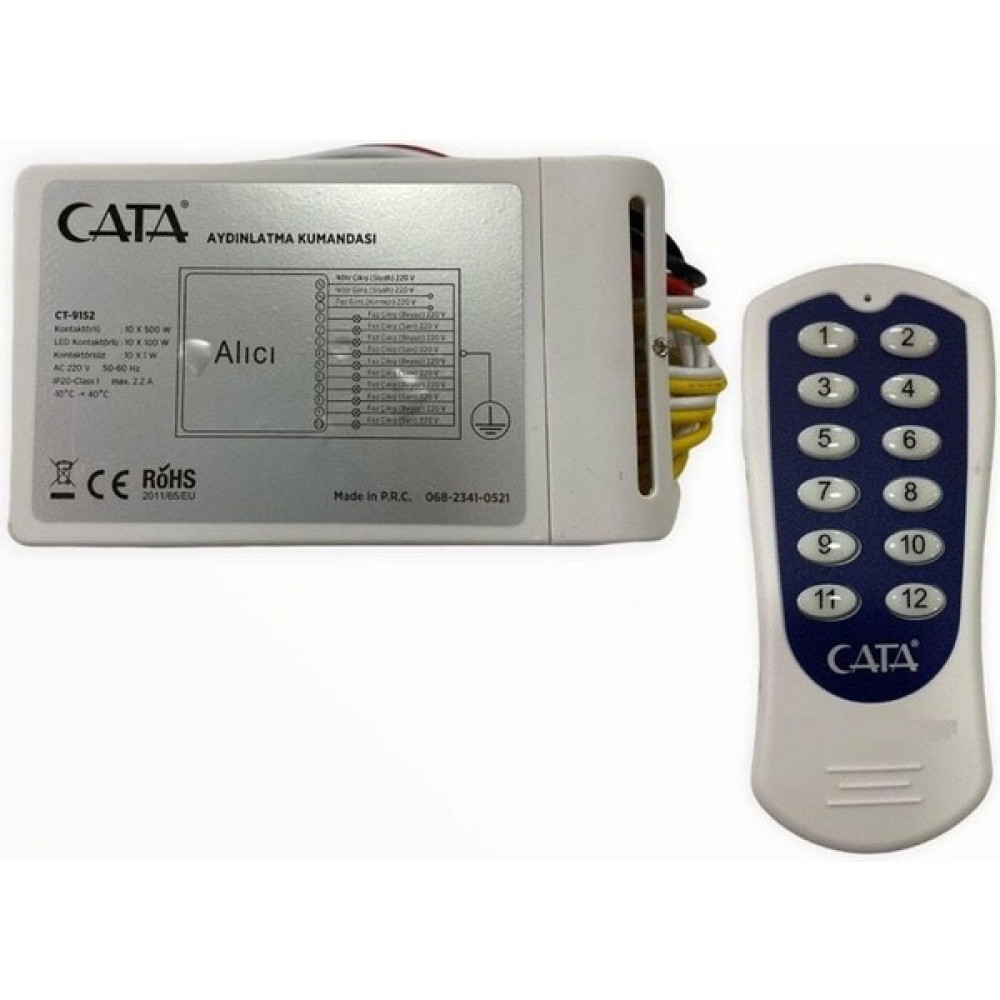 Cata 10 Lu Kanal Avize Kumandası 10X500 W CT-9152 Oto Boyaları Fiyatı