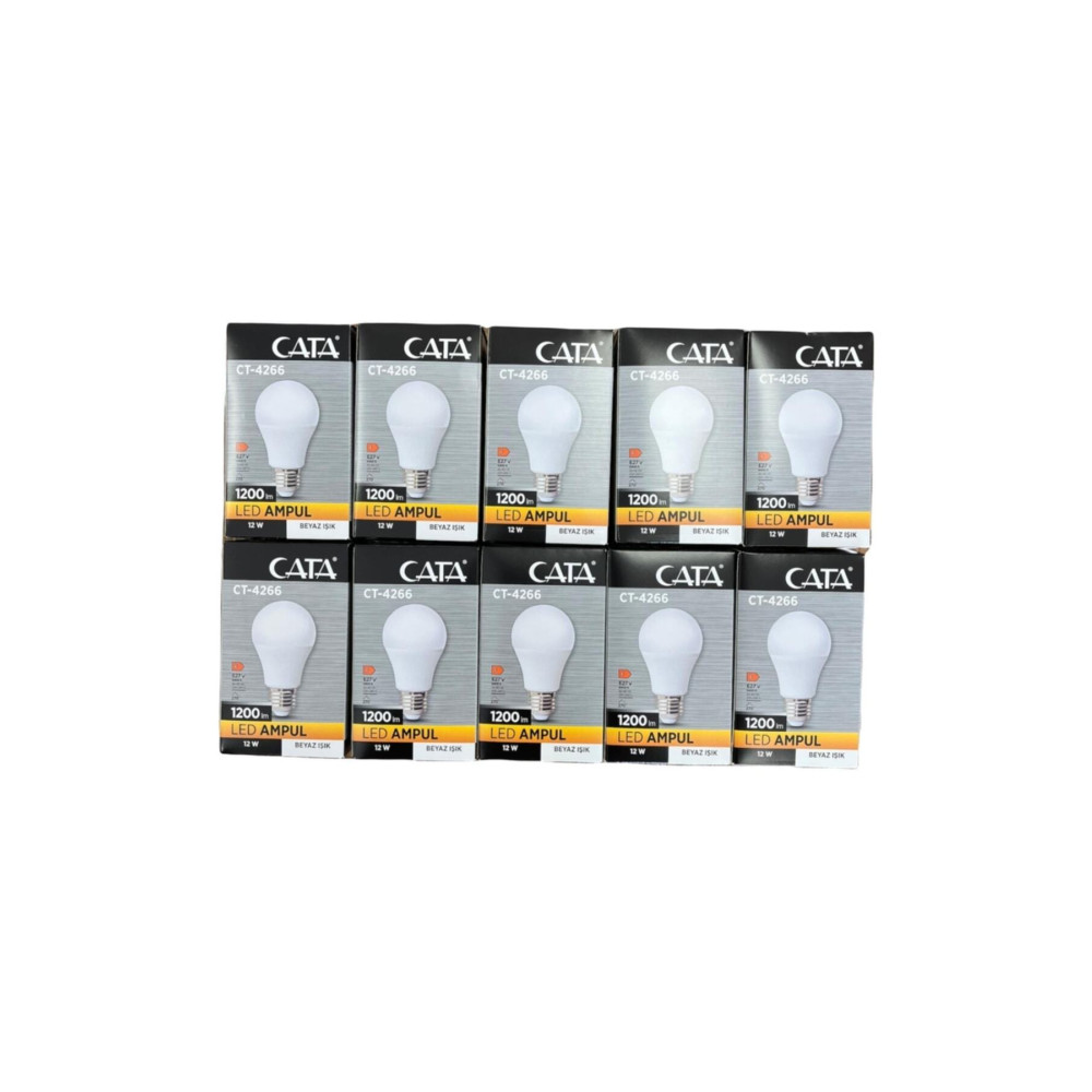 Cata 12w Led Ampul Beyaz Işık 10 Adet Klasik Ampul Fiyatı