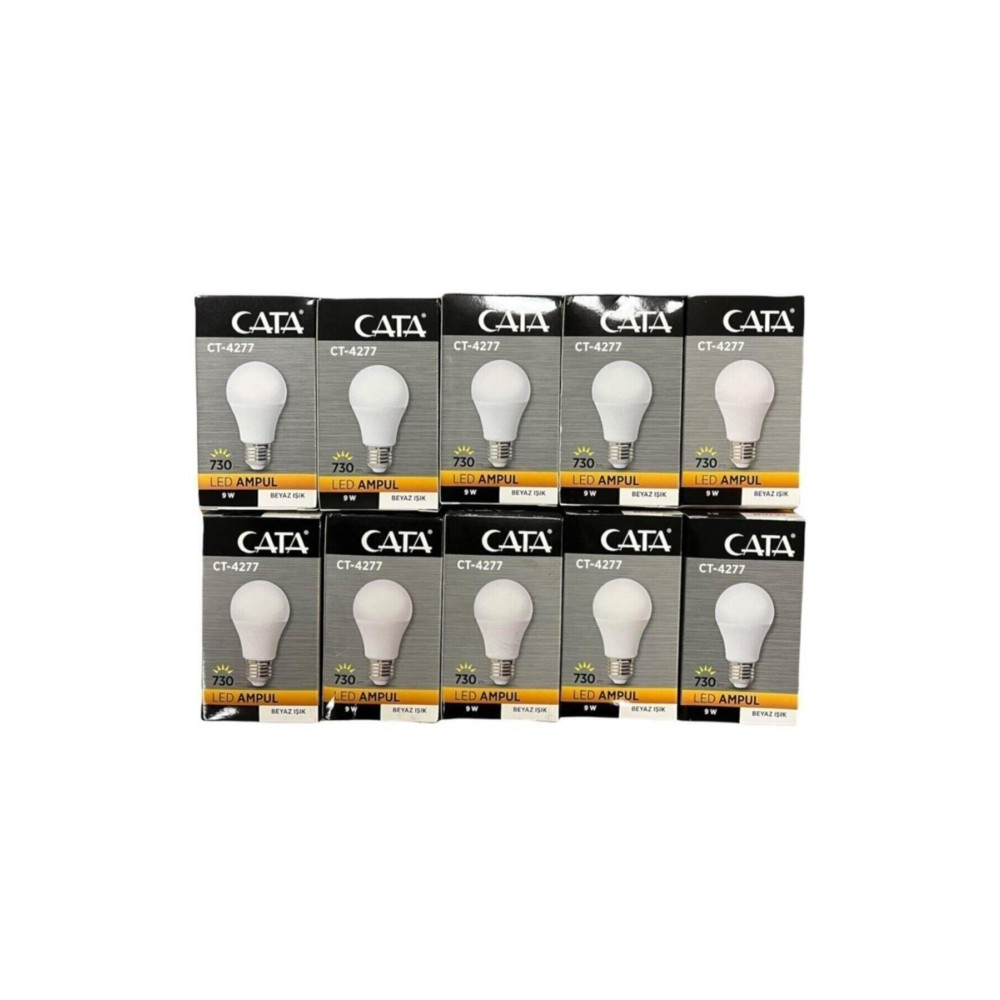 Cata 4277 9w Led Ampul 6500k 10 Lu Paket Klasik Ampul Fiyatı