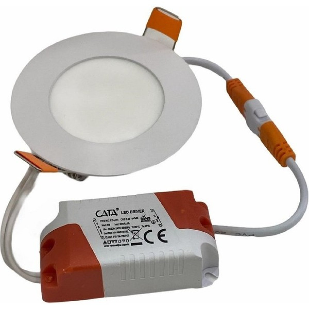 Cata 6 Watt Panel LED Armatür Sıva Altı Yuvarlak Ct 5145 Beyaz Işık 6400K Alüminyum Kasa Armatür Fiyatı