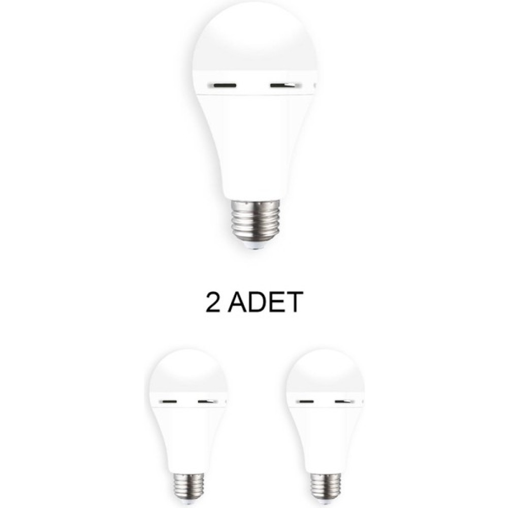 Cata CT-4229 Şarjlı LED Ampul Beyaz 9W 2 Adet Led Aydınlatmalar Fiyatı