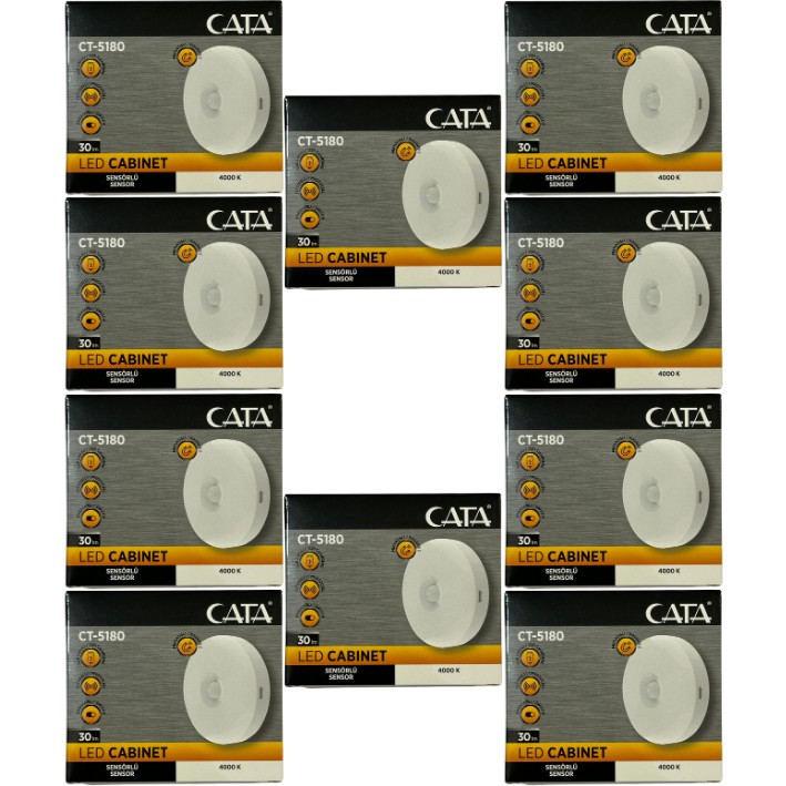 Cata CT-5180 4000K (Günışığı) Mıknatıslı Kabin LED Aydınlatma (10 Adet) Armatür Fiyatı