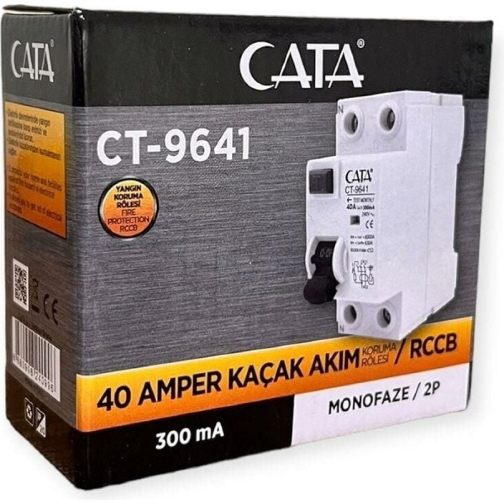Cata CT-9641 40 Amper 300 Ma Monofoze Yangın Koruma Rölesi Oto Boyaları Fiyatı