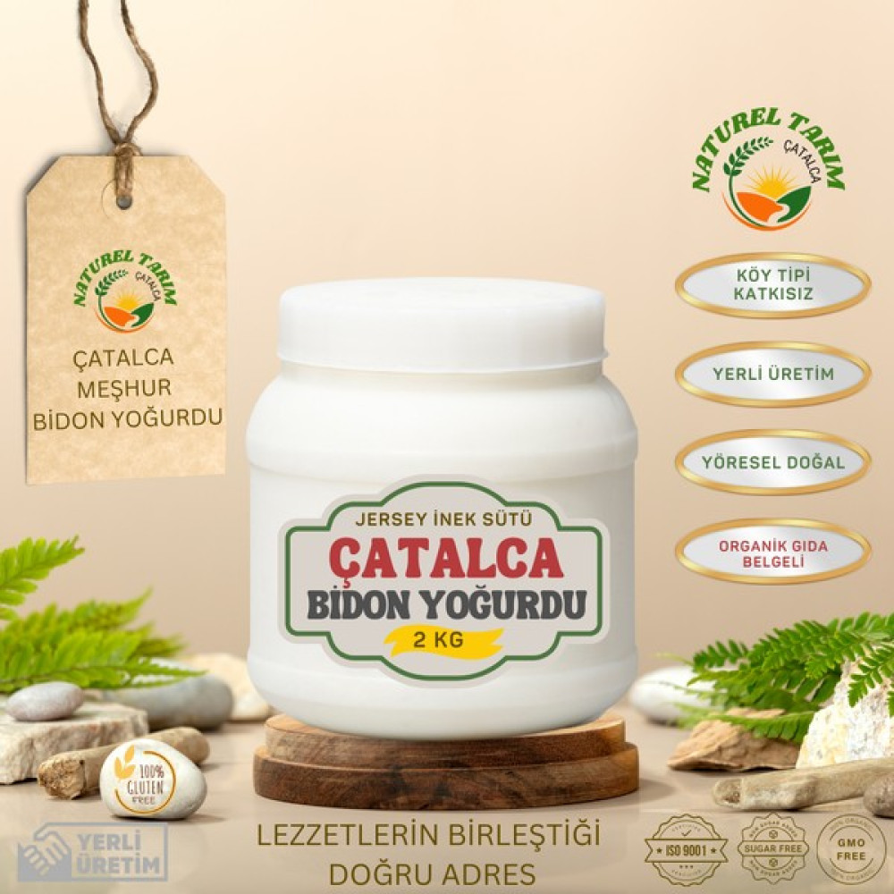 Çatalca Bidon Yoğurdu Jersey İnek Sütünden 2 kg Yoğurt Fiyatı