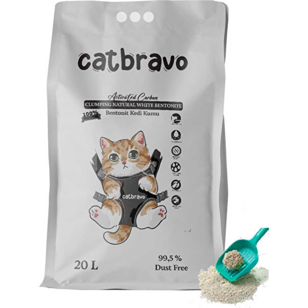 Catbravo Aktif Karbonlu Kedi Kumu 20 Litre Evcil Hayvan Ürünleri Fiyatı