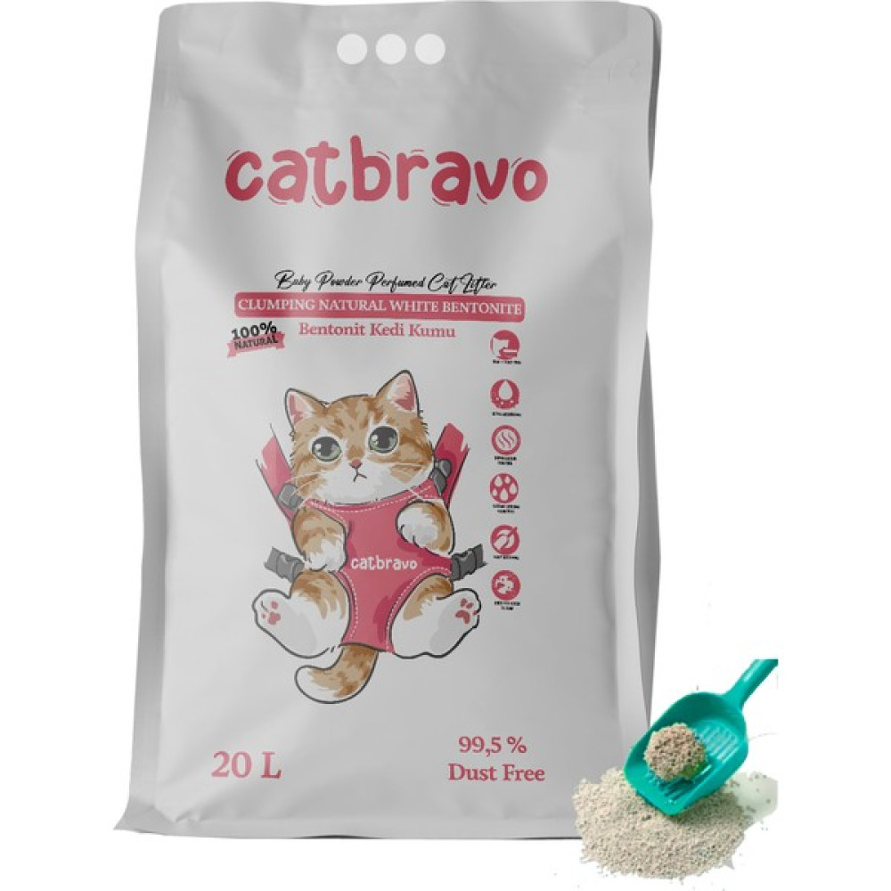 Catbravo Bebek Pudrası Kokulu Kedi Kumu 20 Litre Evcil Hayvan Ürünleri Fiyatı