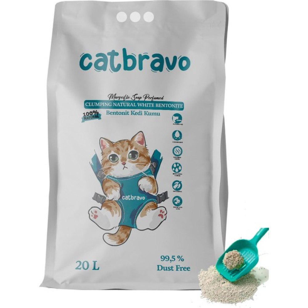 Catbravo Marsilya Sabun Kokulu Kedi Kumu 20 Litre Evcil Hayvan Ürünleri Fiyatı
