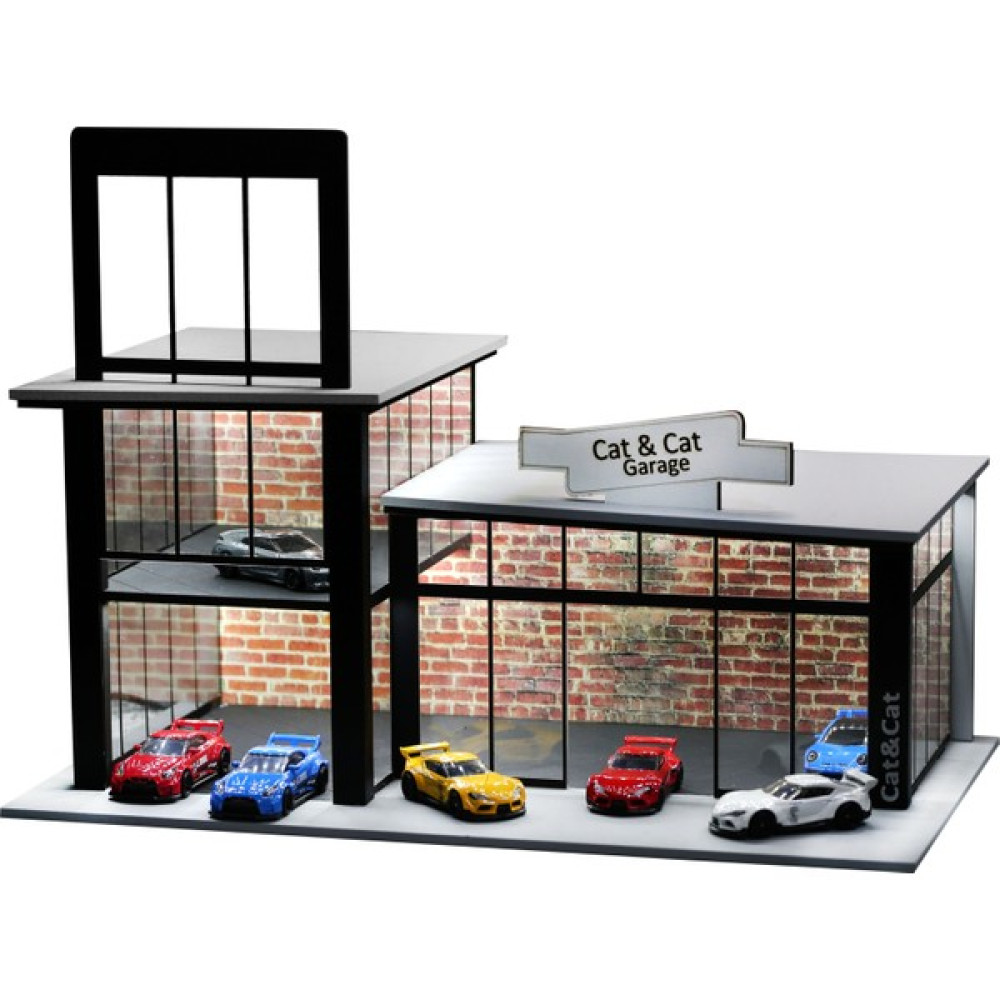 Cat&cat Hot Wheels Matchbox 2 Katlı Ahşap Oyuncak Oto Garaj Galeri Diorama - Gri Bebek Oyuncakları Fiyatı