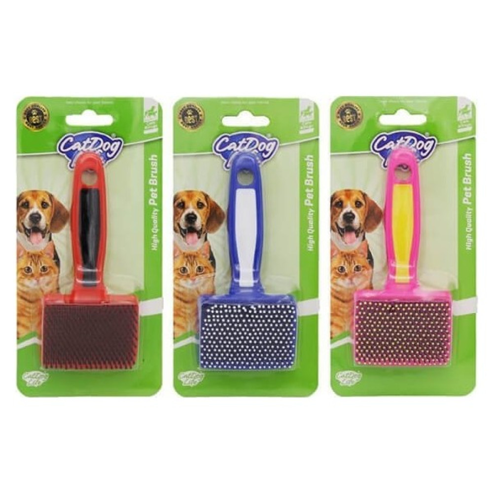 Catdoglife Kedi ve Köpek Için Masaj Uçlu Tarama Fırçası 12X5 cm Evcil Hayvan Ürünleri Fiyatı