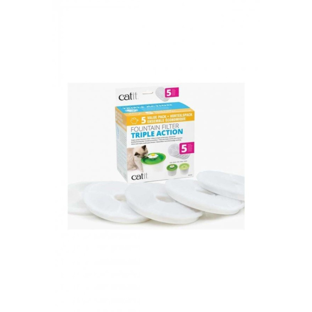 Catit 2.0 Triple Action Filtre Yedek 43747W 43742W 55600 5 Adet Evcil Hayvan Ürünleri Fiyatı